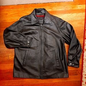 St. John's Bay leather coat